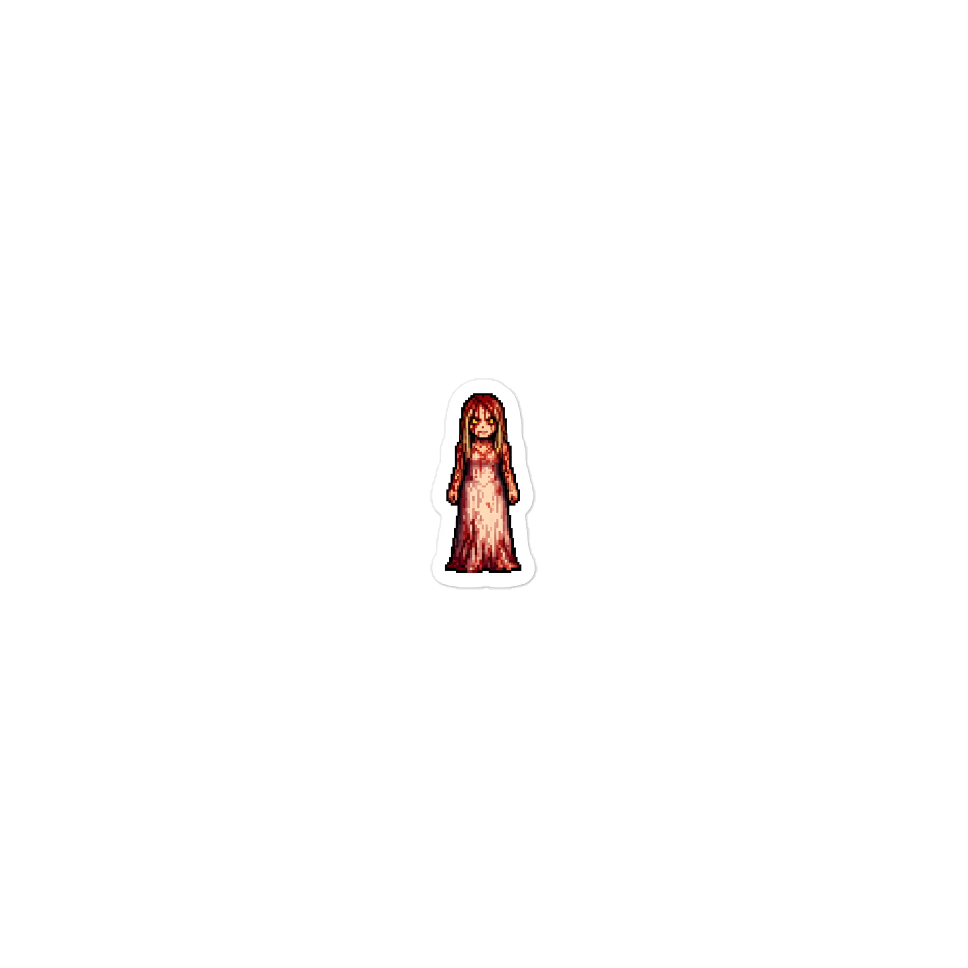 Carrie Retro Pixel Art Laptop Sticker product image (1)