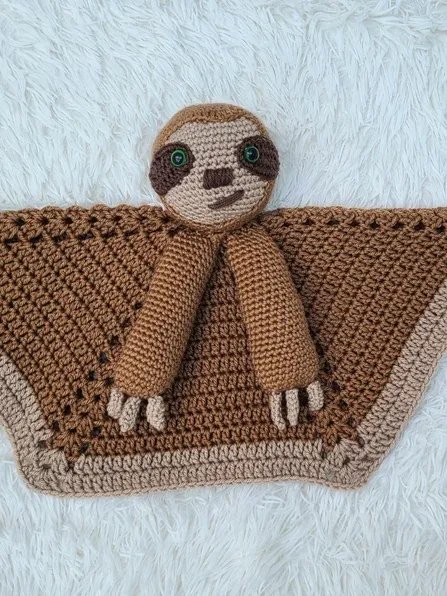 Smooch Sloth Lovey Crochet Pattern, Baby Comforter PDF Pattern - Crafting Happiness product image (4)