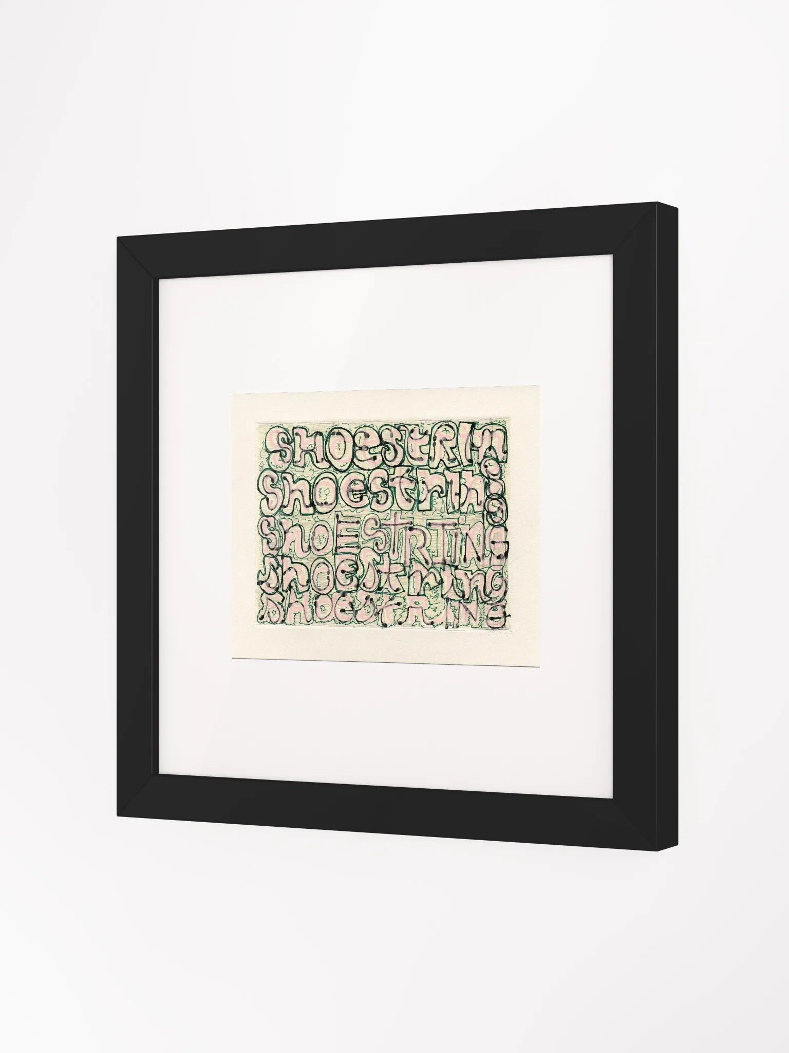 shoestring Panel Card Print Framed product image (2)