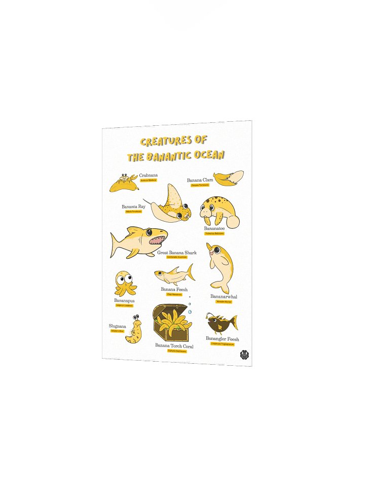 Creatures of the Banantic Ocean Field Guide Wall Art product image (2)