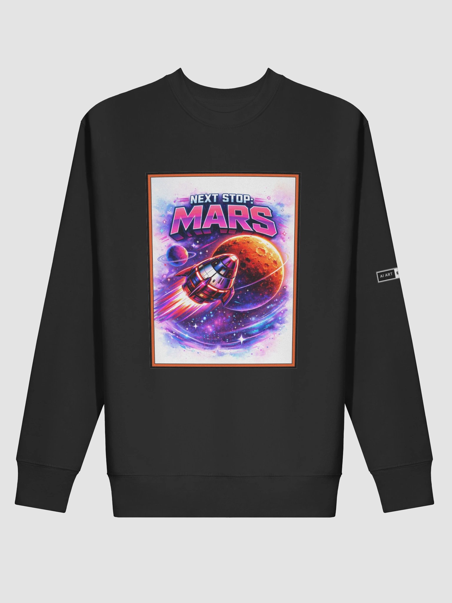 "NEXT STOP: MARS" premium cotton sweatshirt product image (1)
