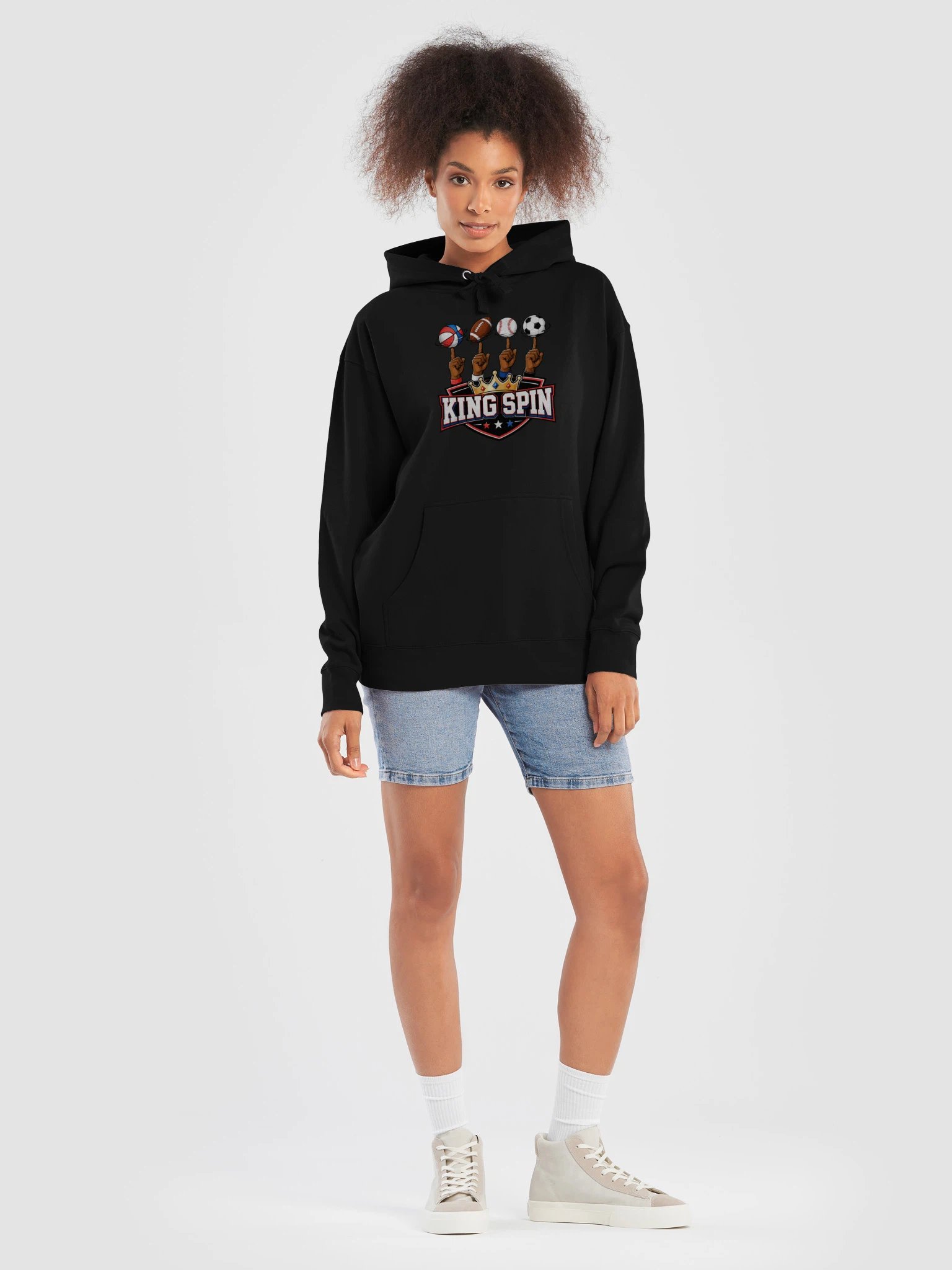 King Spin Basketball Hoodie product image (19)