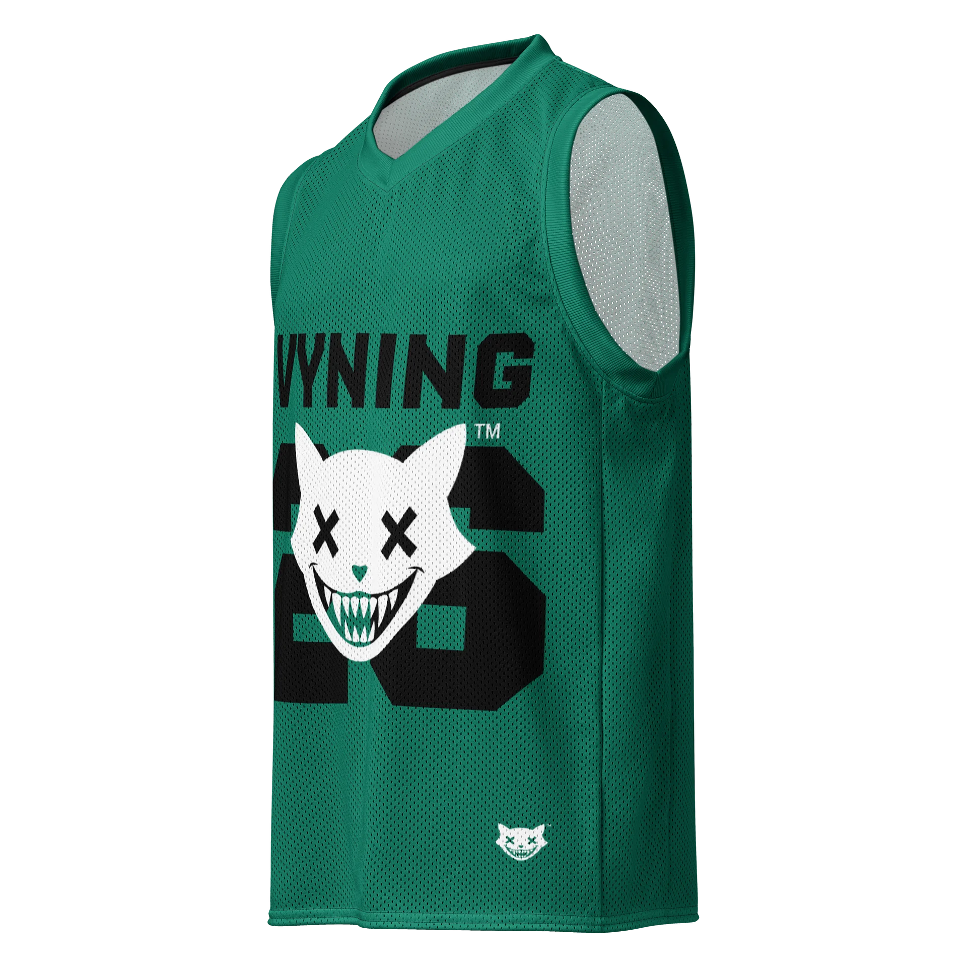 GREEN VYNING 26 Devil Kitty All-Over Print Basketball Jersey product image (1)