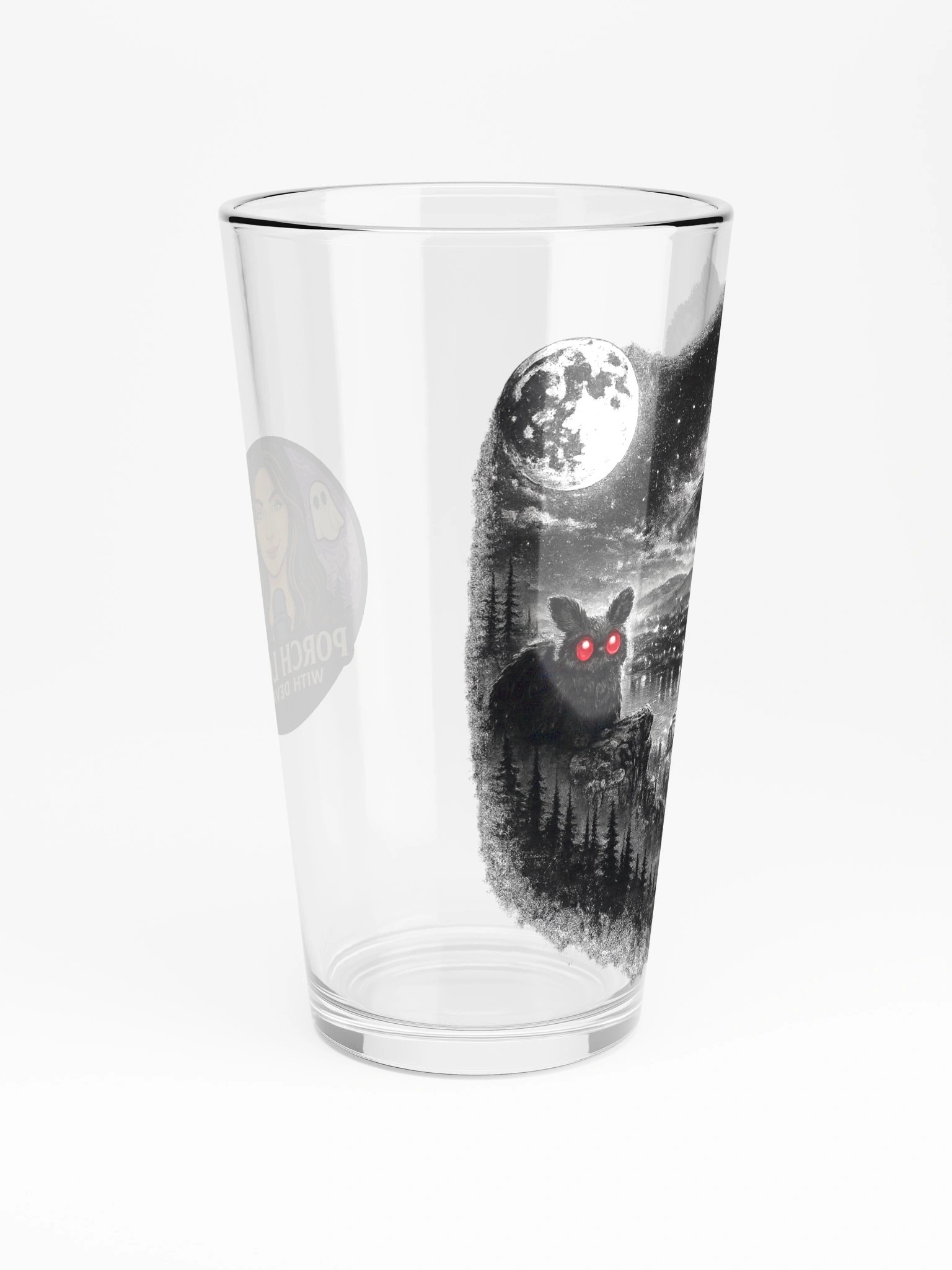 SENTIMENTAL MOTHMAN SHAKER PINT GLASS 16oz product image (4)