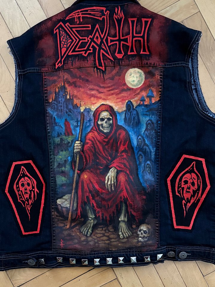 Death "Scream Bloody Gore" Custom Hand-Painted Battle Vest — 1-of-1 product image (1)