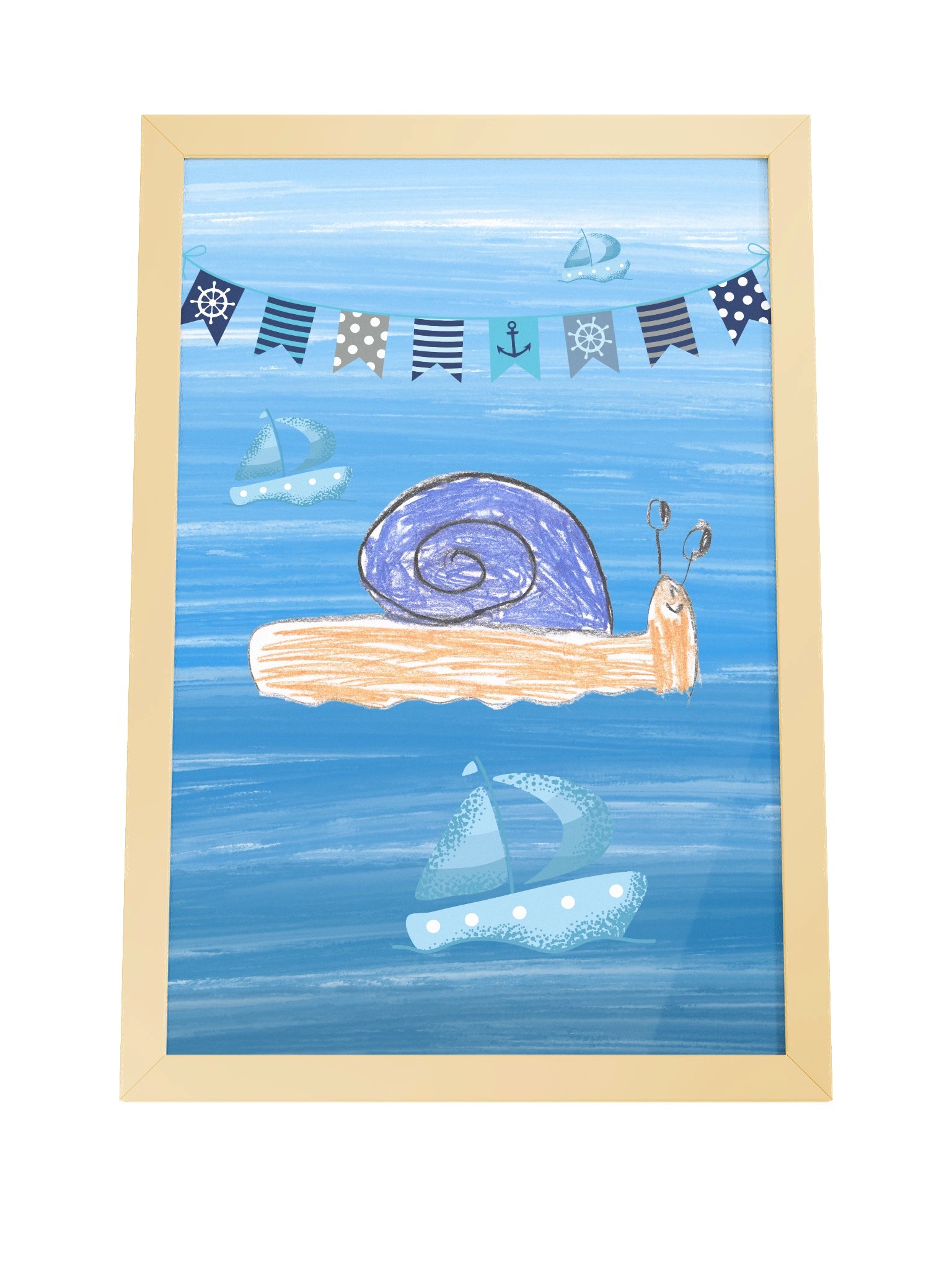 The Sheltered Voyager | The Courageous Snail – Framed Poster product image (4)