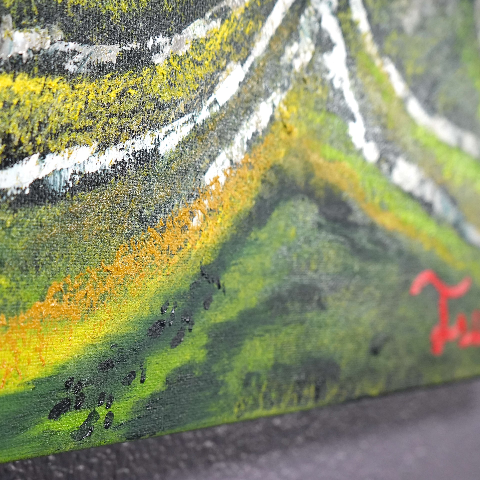 The Reach Between Worlds (Comission/Original) 24x48 Canvas product image (7)