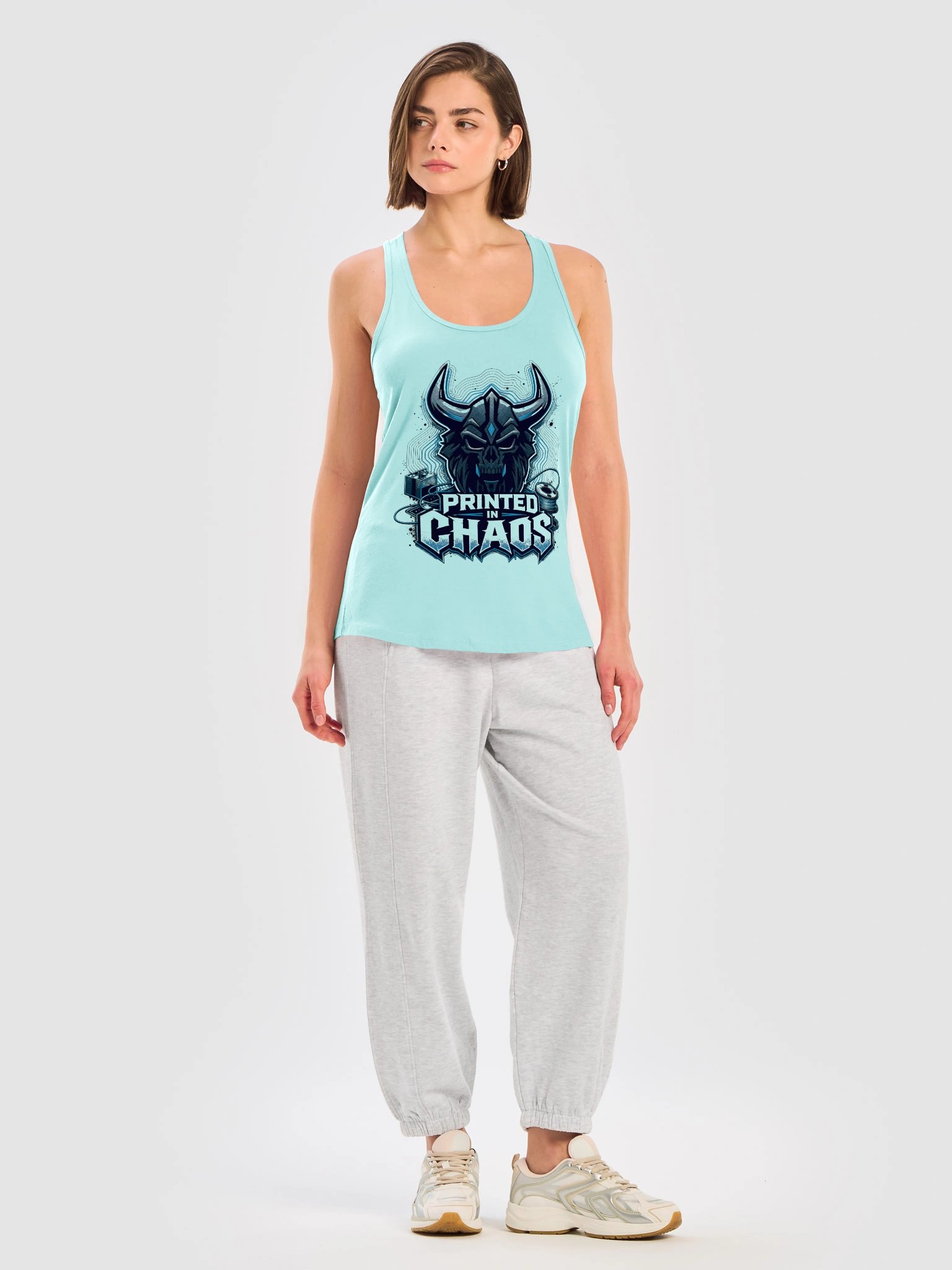Printed Chaos Racerback Tank product image (41)