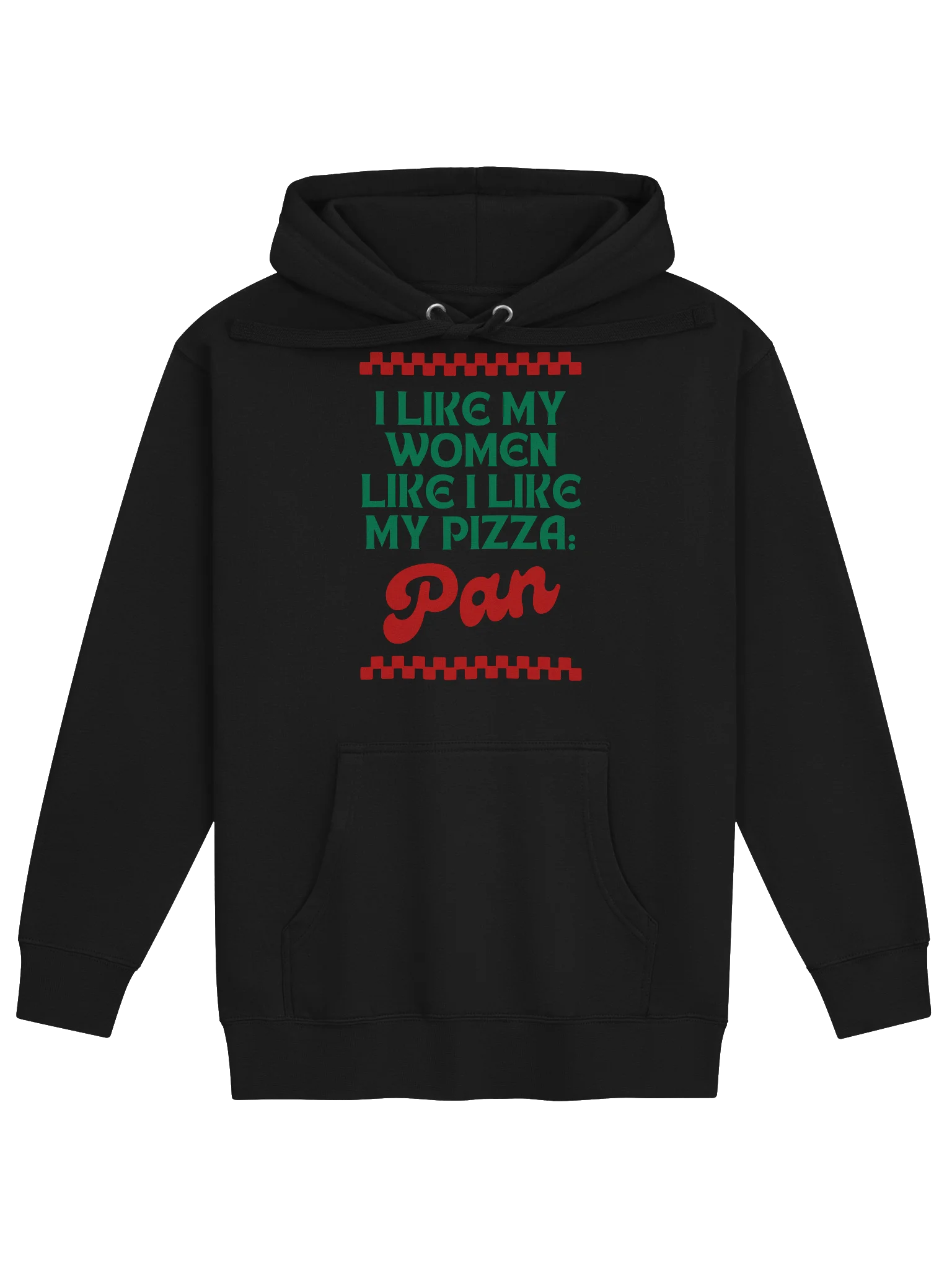 Bisexual Pride Shirt | “I Like My Women Like I Like My Pizza: Pan” | Funny LGBTQ+ Hoodie | Queer Pride Gift product image (7)