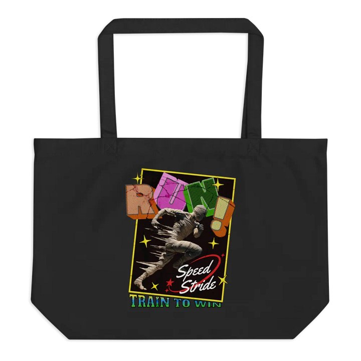 Train To Win Block Letters Run! Speed Stride Mummy Eco Tote product image (1)