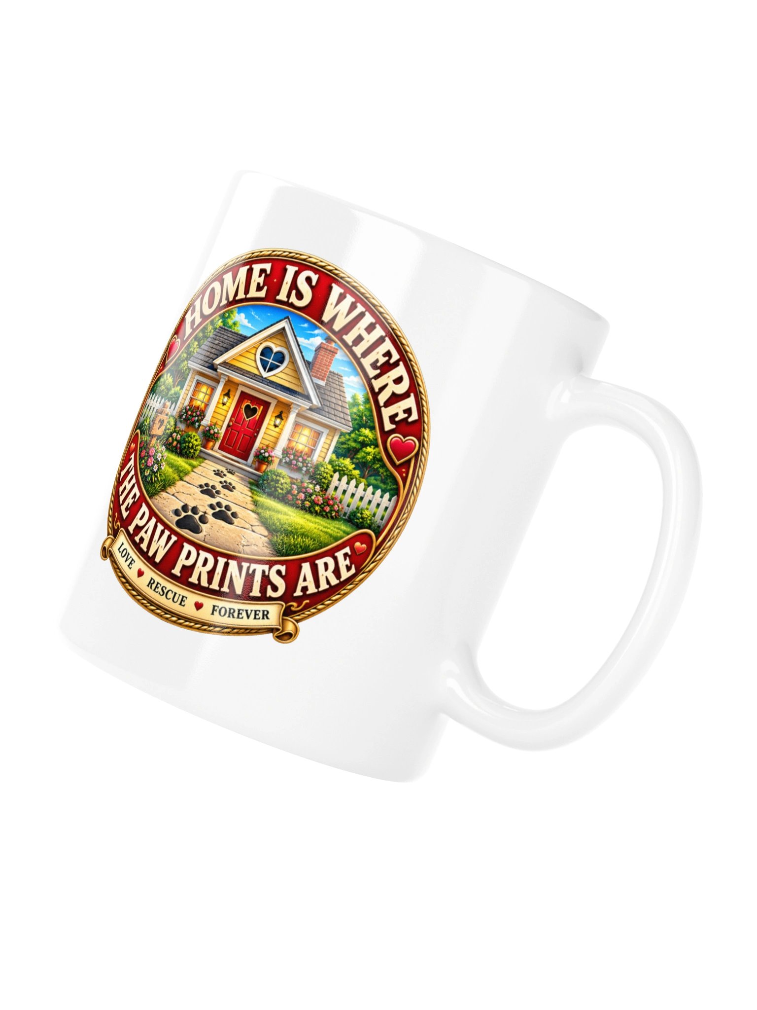 Home Is Where the Paw Prints Are Mug product image (3)