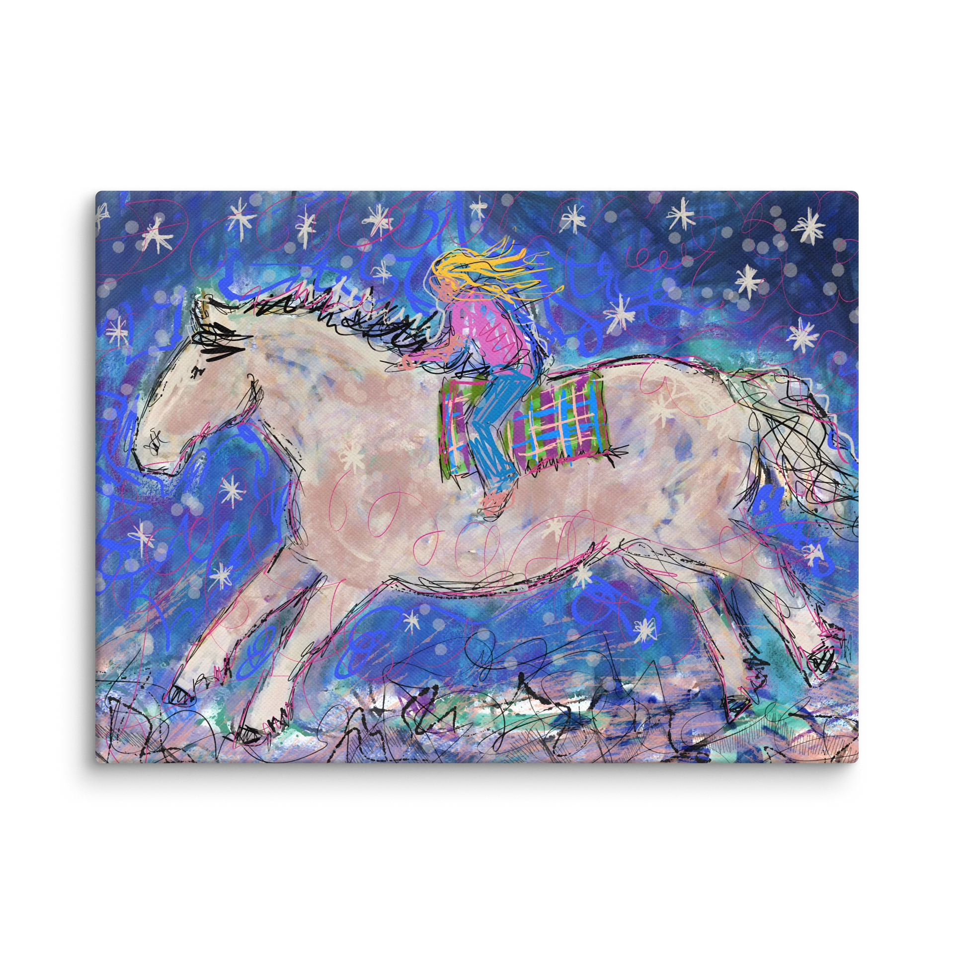 Night Flight Girl & Horse Canvas product image (1)
