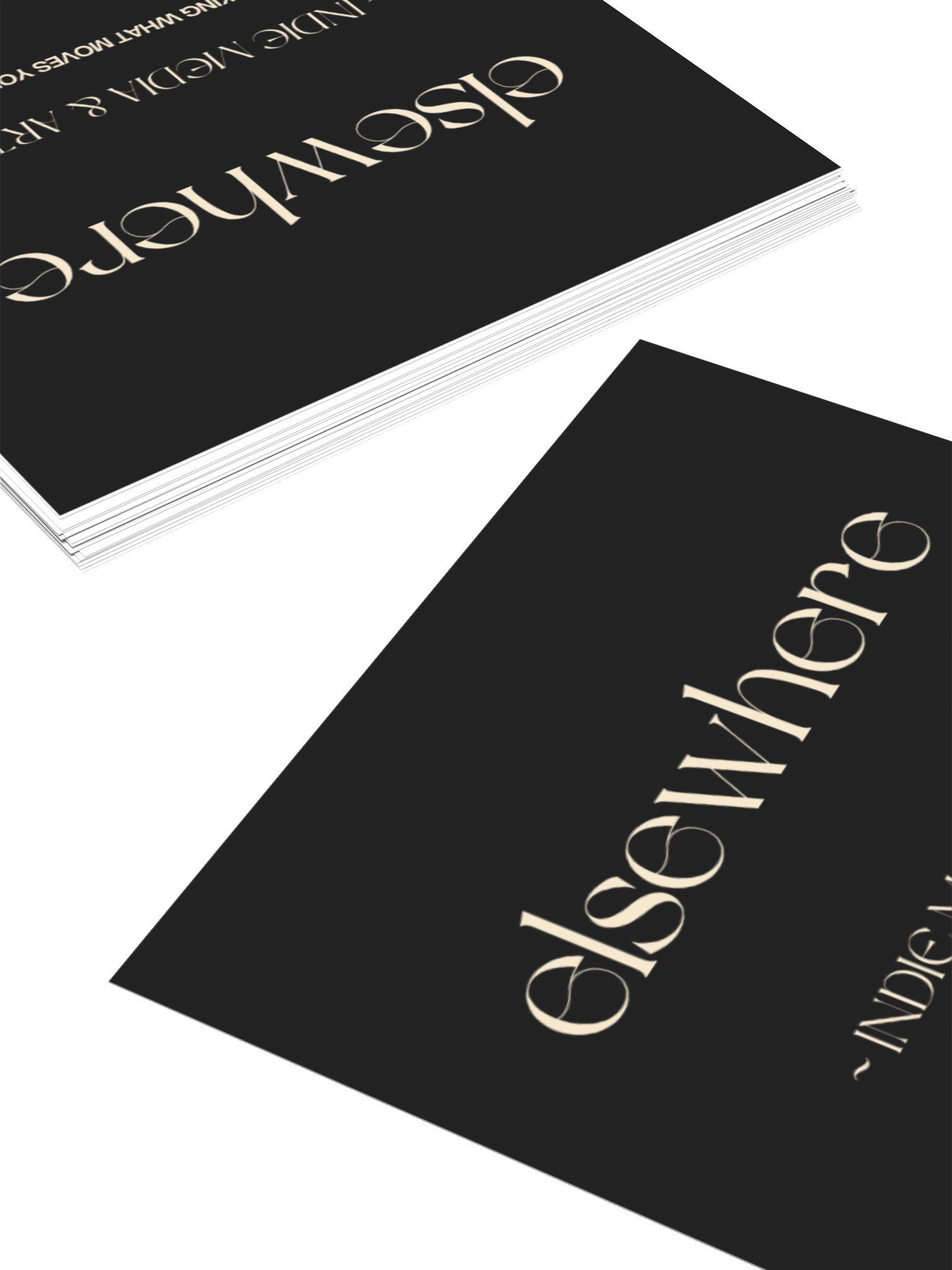 elsewhere logo & tagline sticker product image (4)