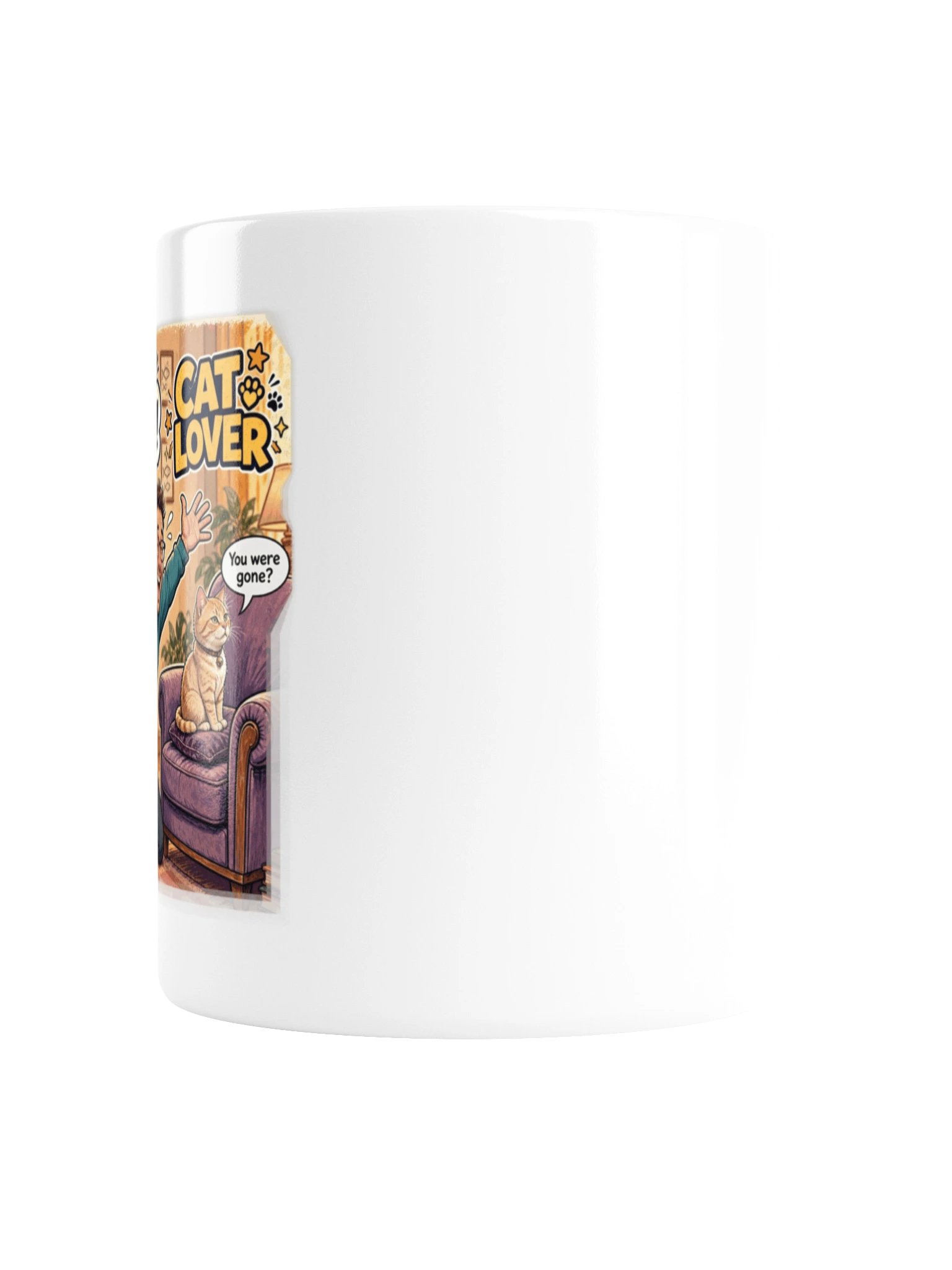 Cat Lover White Glossy Mug product image (2)