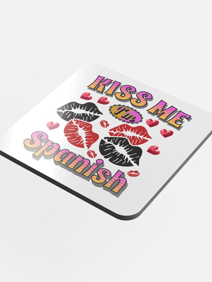 Kiss Me Im Spanish Cork Coaster Set product image (1)