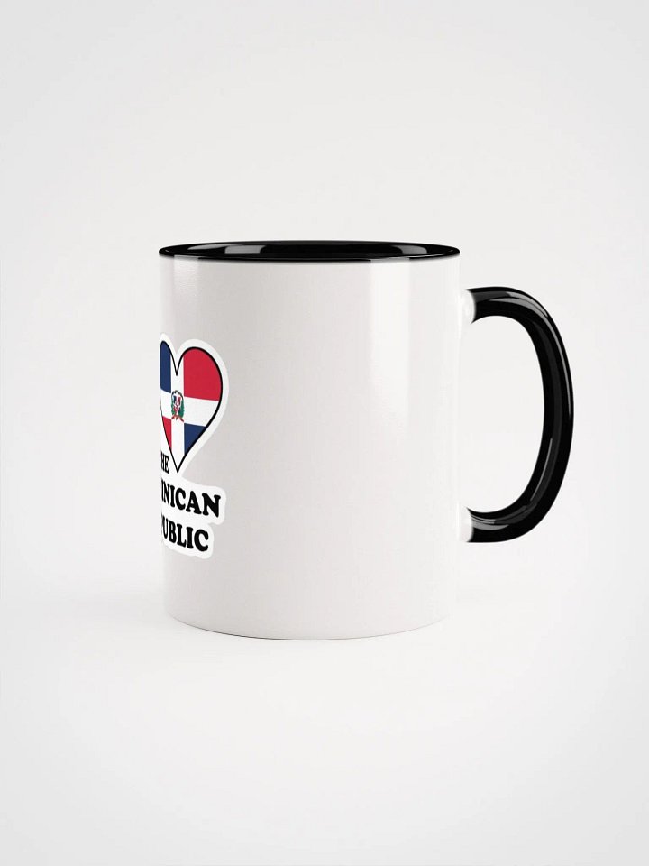 Dominican Republic Flag Heart Ceramic Mug product image (1)