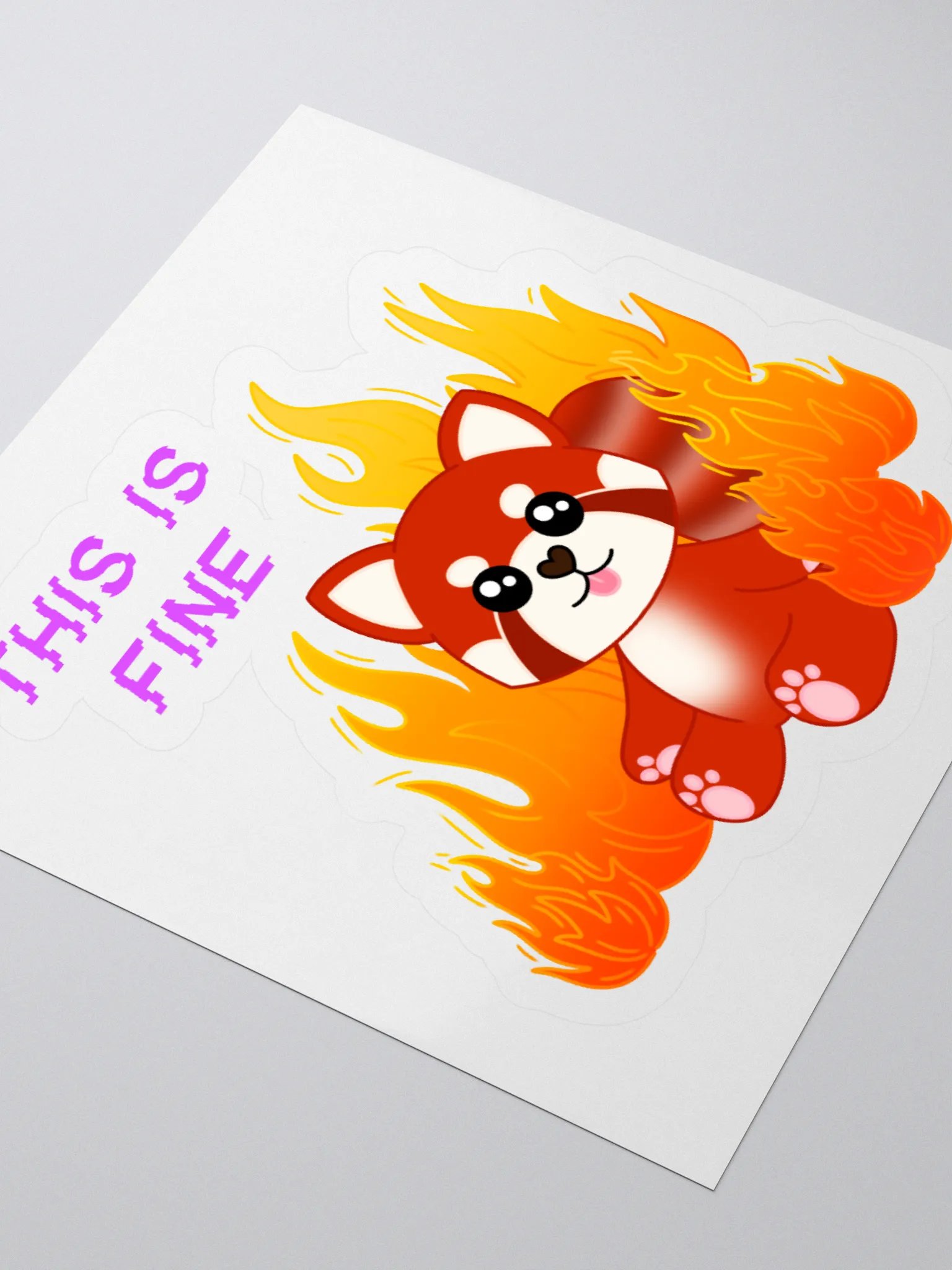 This Is Fine Sticker product image (3)