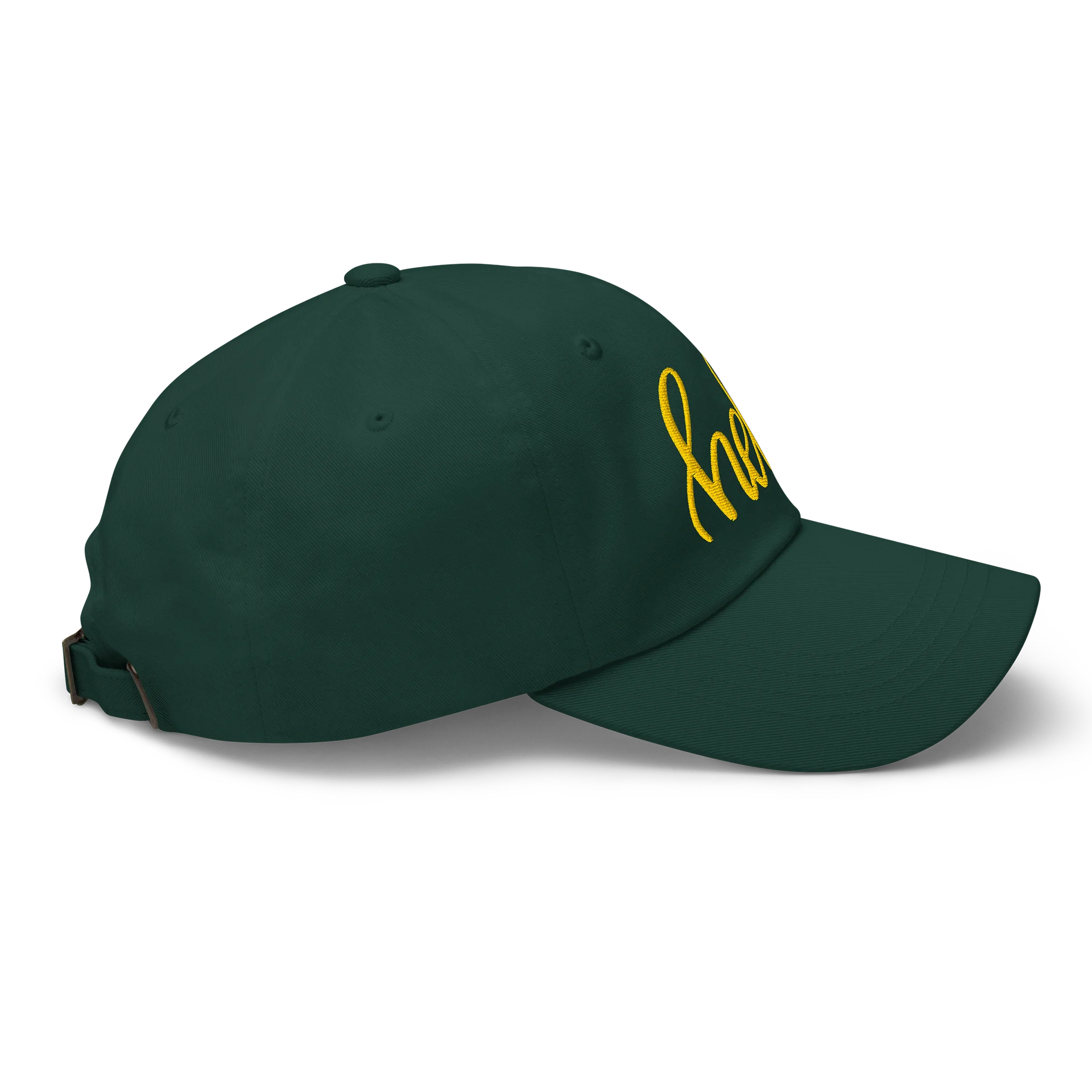 AK’s Hello! — Soft Golden Yellow on Green - Hat product image (2)