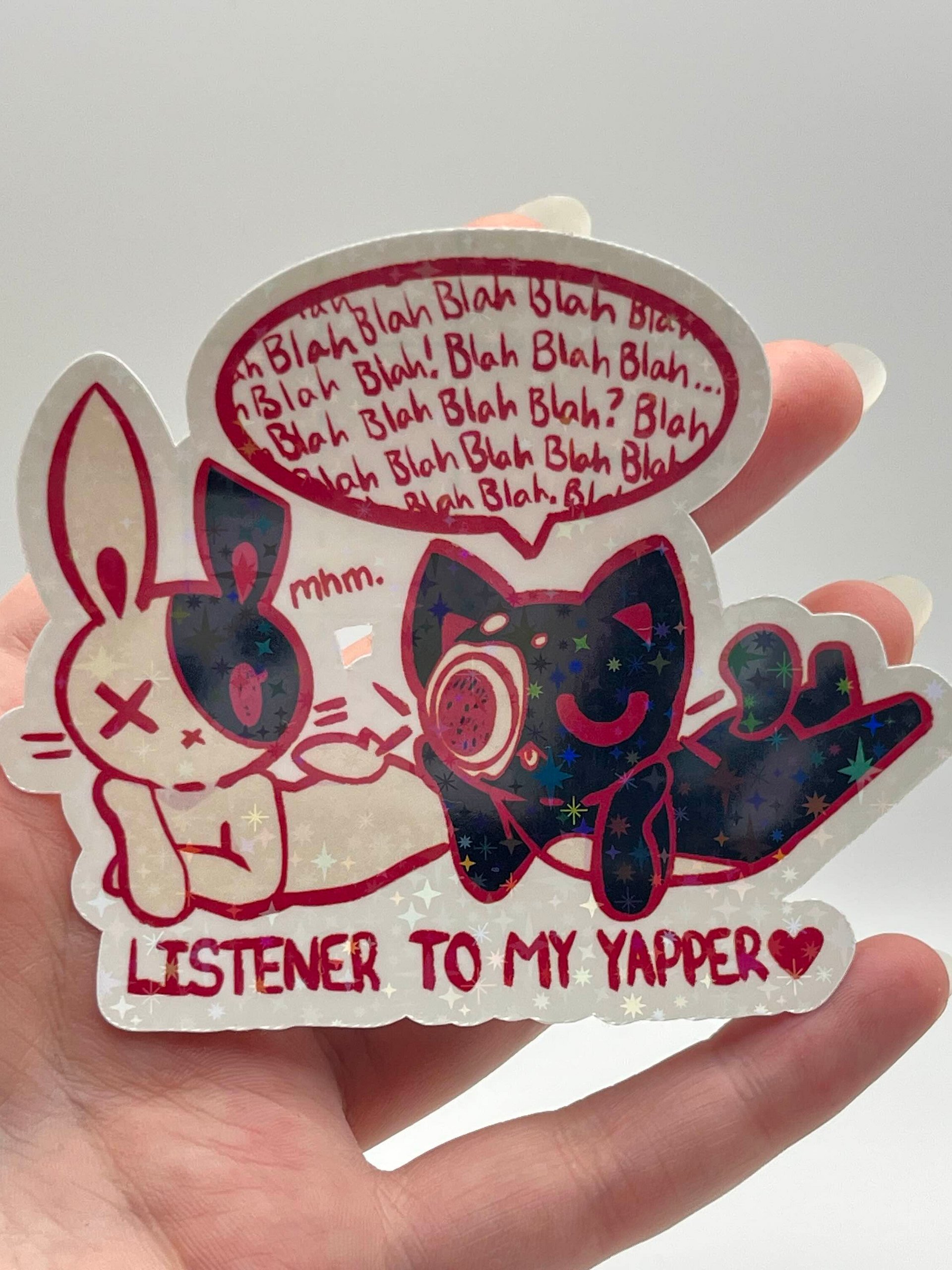 Listener Holographic Die-Cut Sticker product image (2)