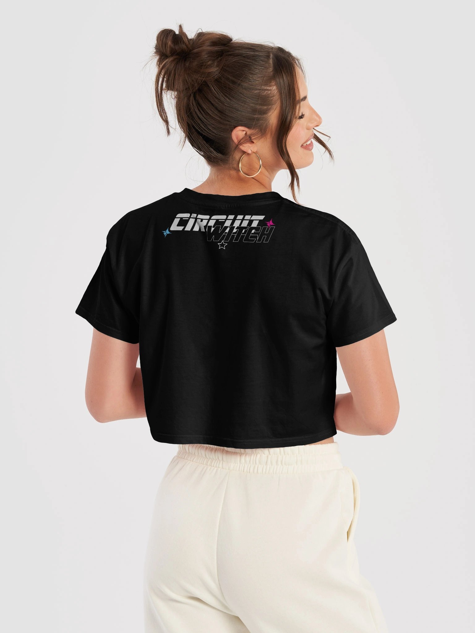 Circuit Witch & PuuPuu The Space Pig Cyberpunk Style - Crop-Top (XS - XL) product image (6)