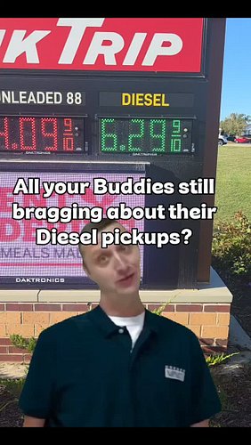 How we feeling?

Tag a Diesel buddy that is not chirping quite as much about their Diesel pickup latel...