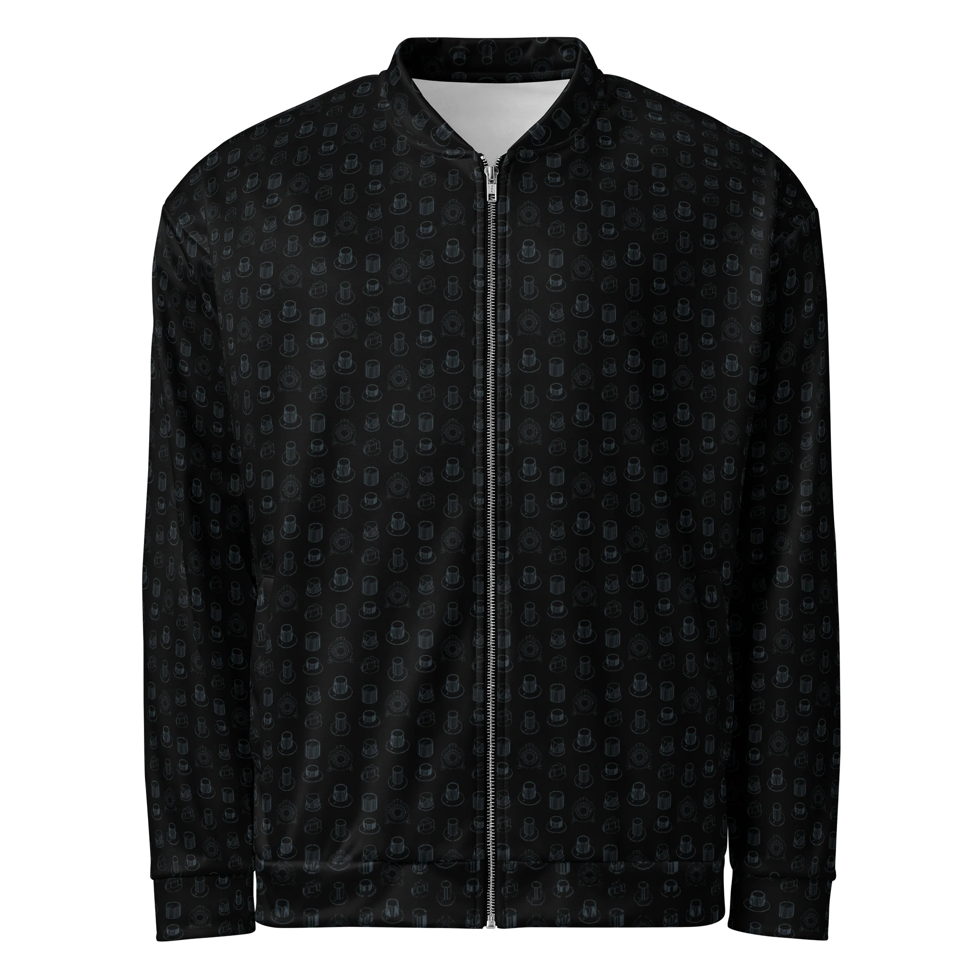 Seven Icons of Synthesis Bomber Jacket - (7 Synth Legends) CARBON product image (1)