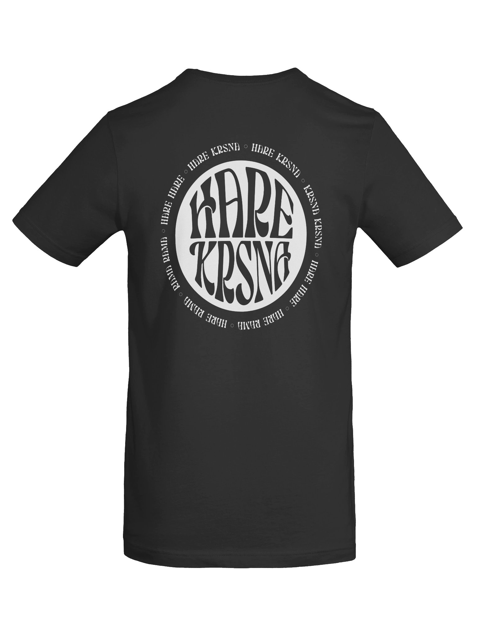retro 70s hare krsna tee - white artwork product image (6)