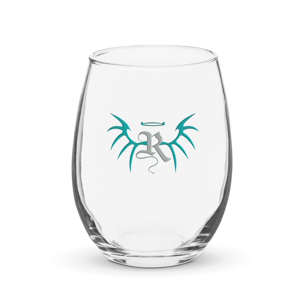 RafaZafar Logo Stemless Wineglass (silver) product image (1)