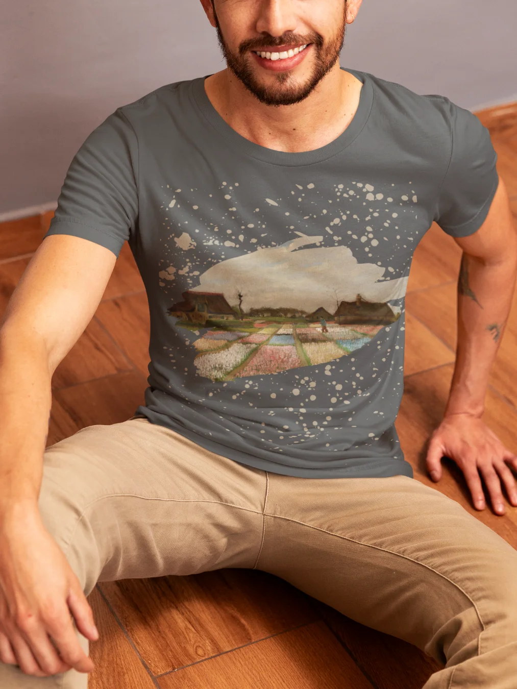 Flower Beds in Holland (Vincent van Gogh) T-Shirt product image (2)
