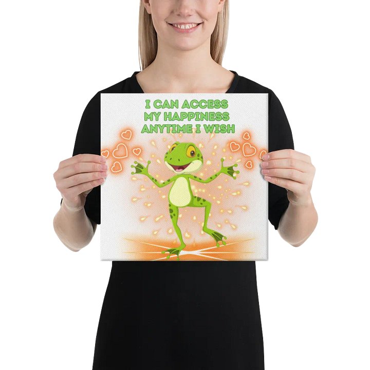 canva print happy frog wisdom quote product image (2)