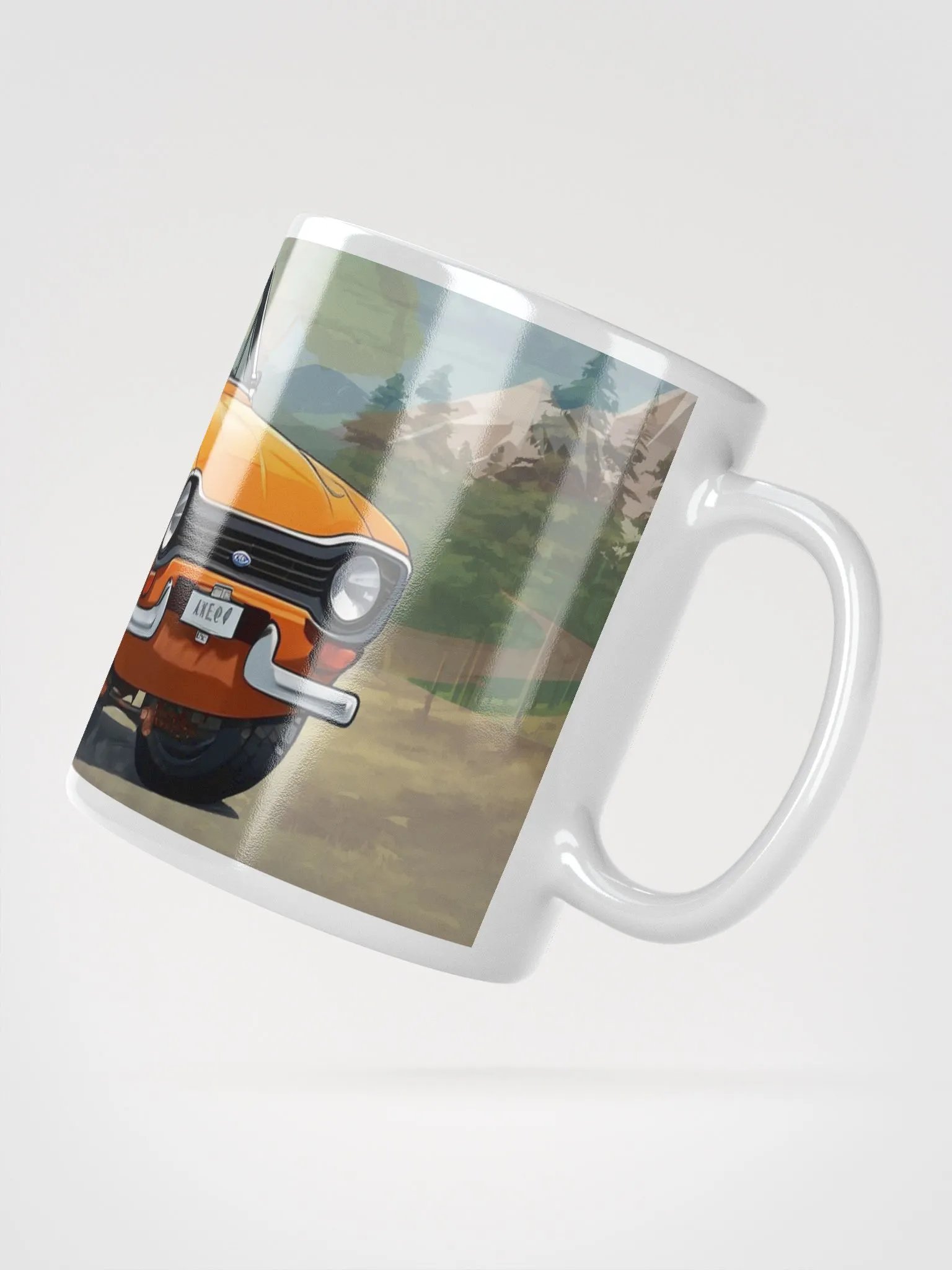 Cartoon Ford Escort MK1 Orange product image (2)