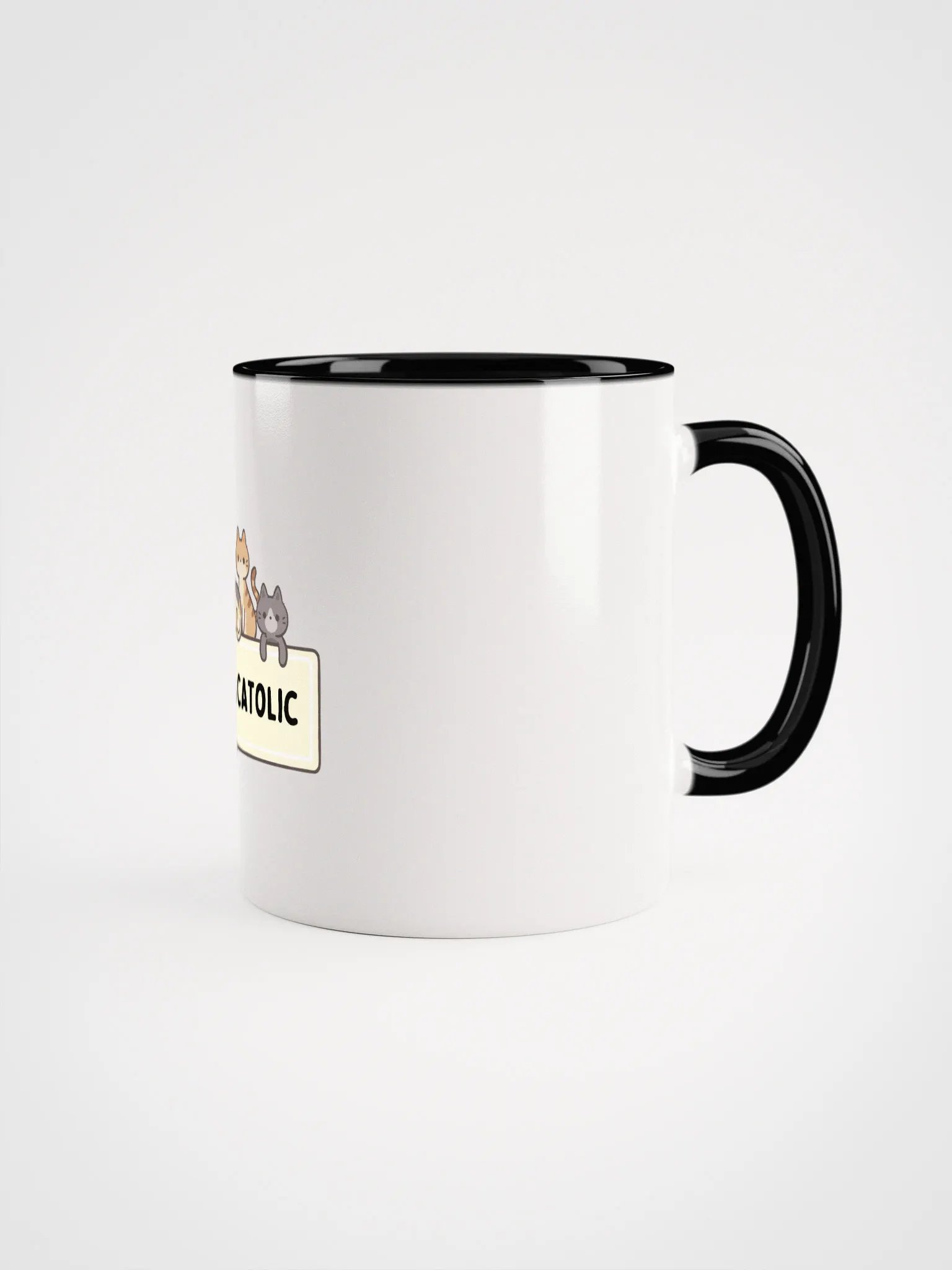 Whimsical CATolic Ceramic Mug product image (2)
