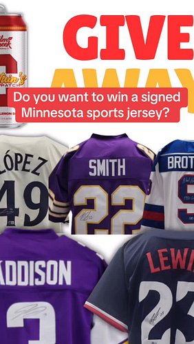 Want to win one of these 5 signed Minnesota sports jerseys by just drinking @captainspatch? Link in our bio!...

#minnesotavi...