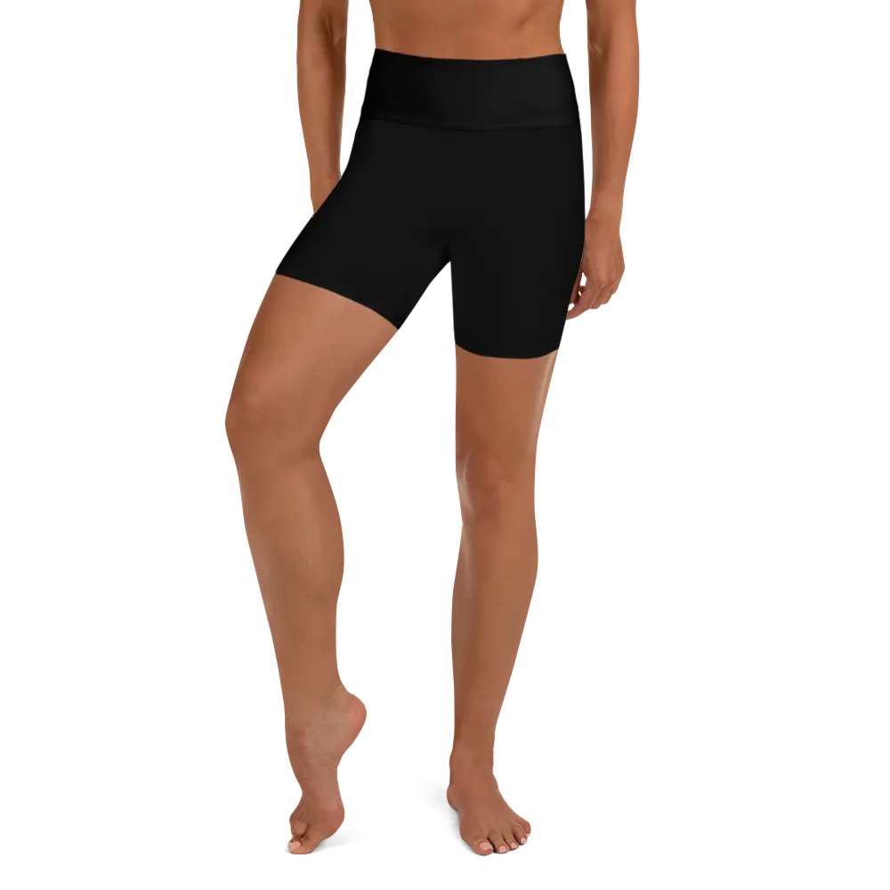 Pure Black High-Waist Shorts product image (2)