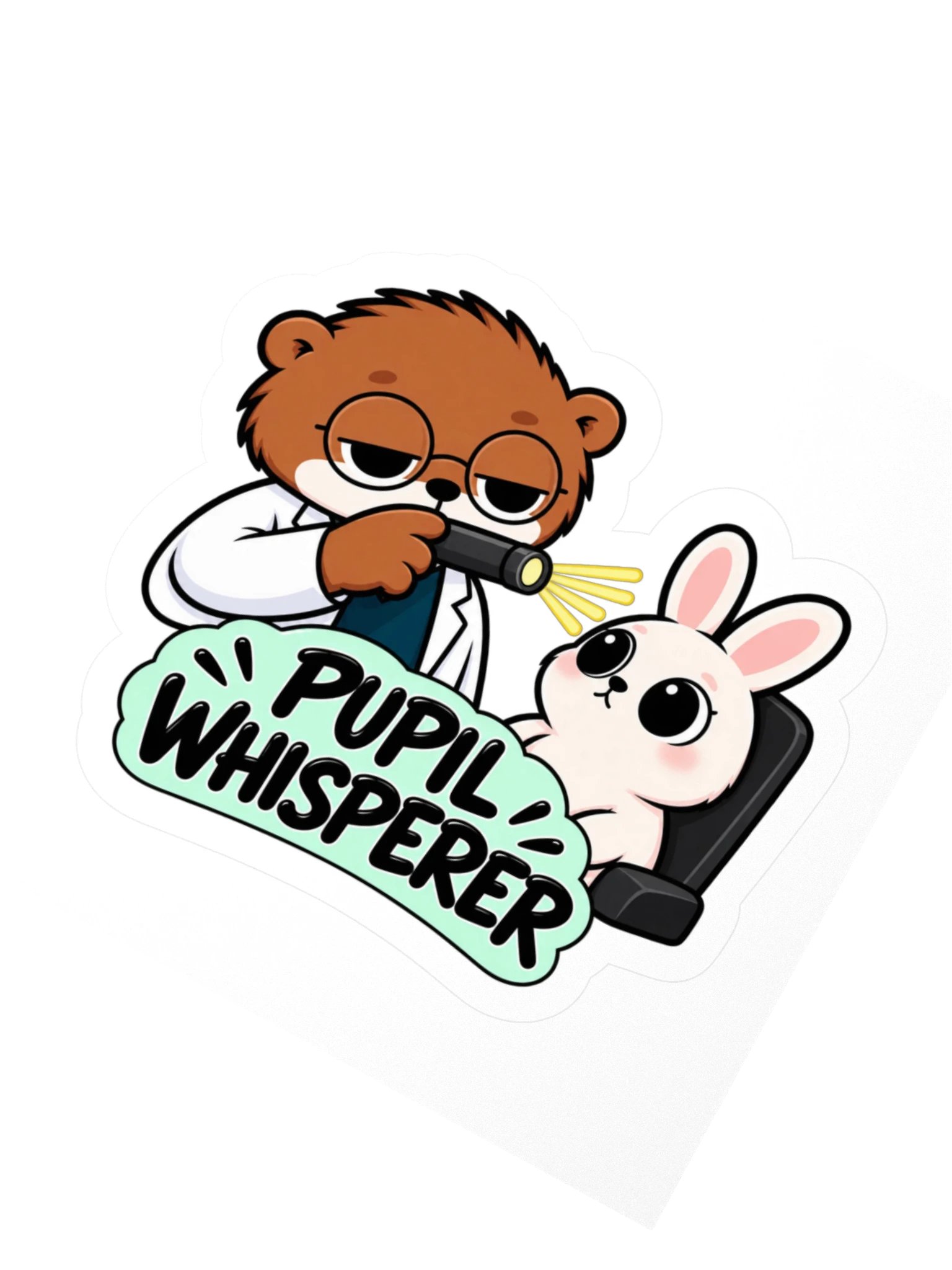 Sleepy Optometrist Pupil Whisperer Sticker product image (2)