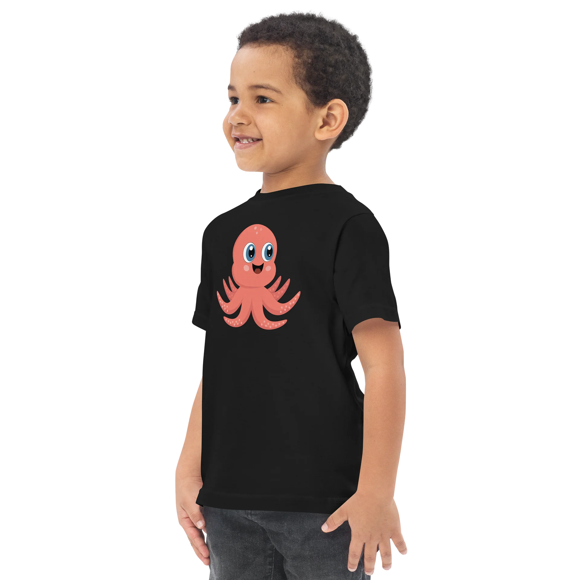 Sea Friends Octopus Toddler Jersey T-Shirt product image (6)