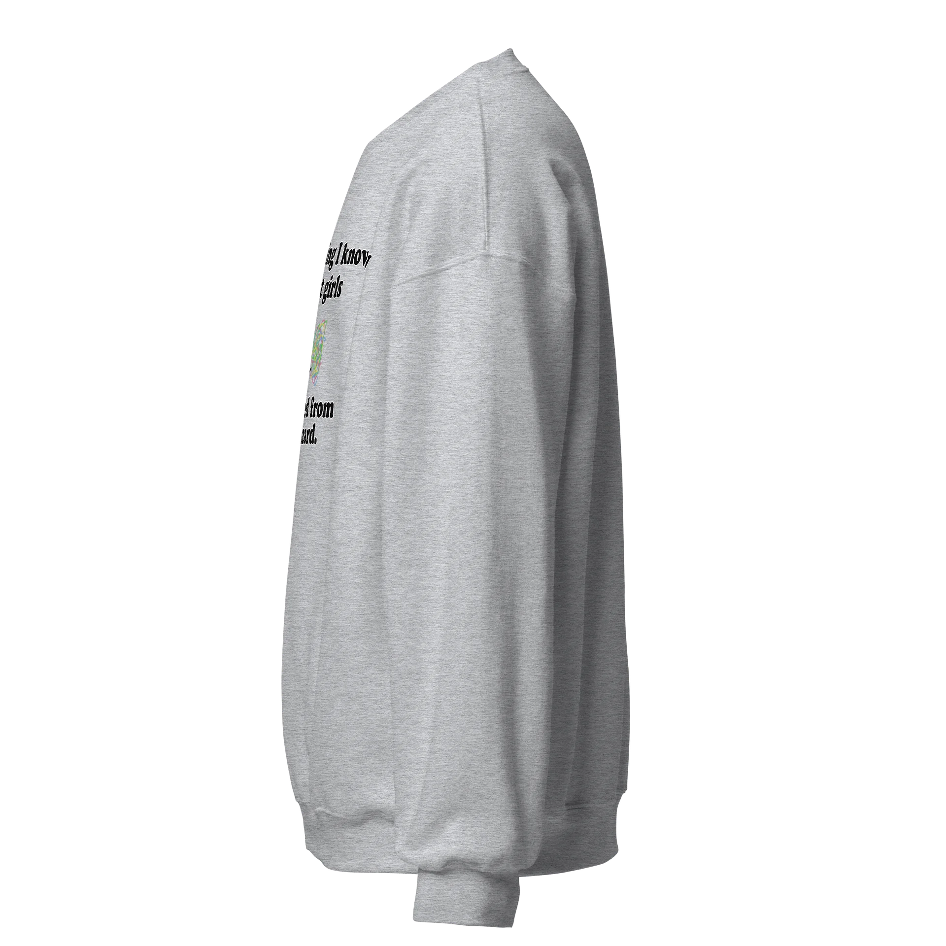 Everything I know about girls (wizard ed) classic sweatshirt product image (3)