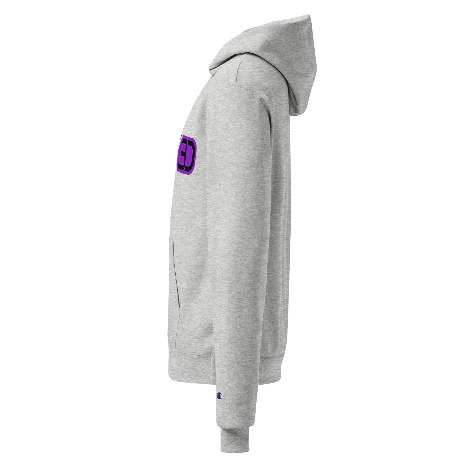 Ink3D Champion Hoodie ( Black Text ) product image (3)