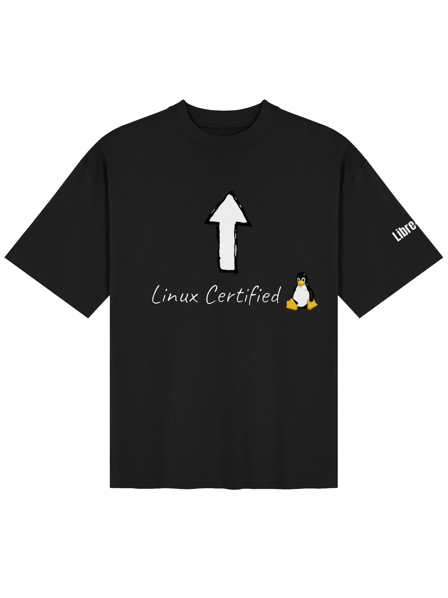 Linux Certified Oversized T-Shirt product image (1)