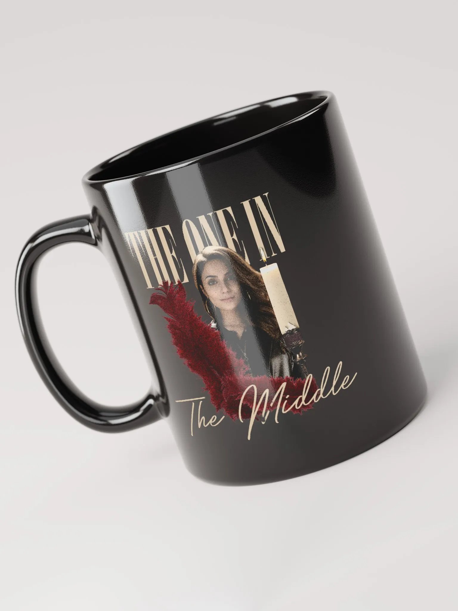 The One In The Middle (Black Mug - Gold Version) product image (3)