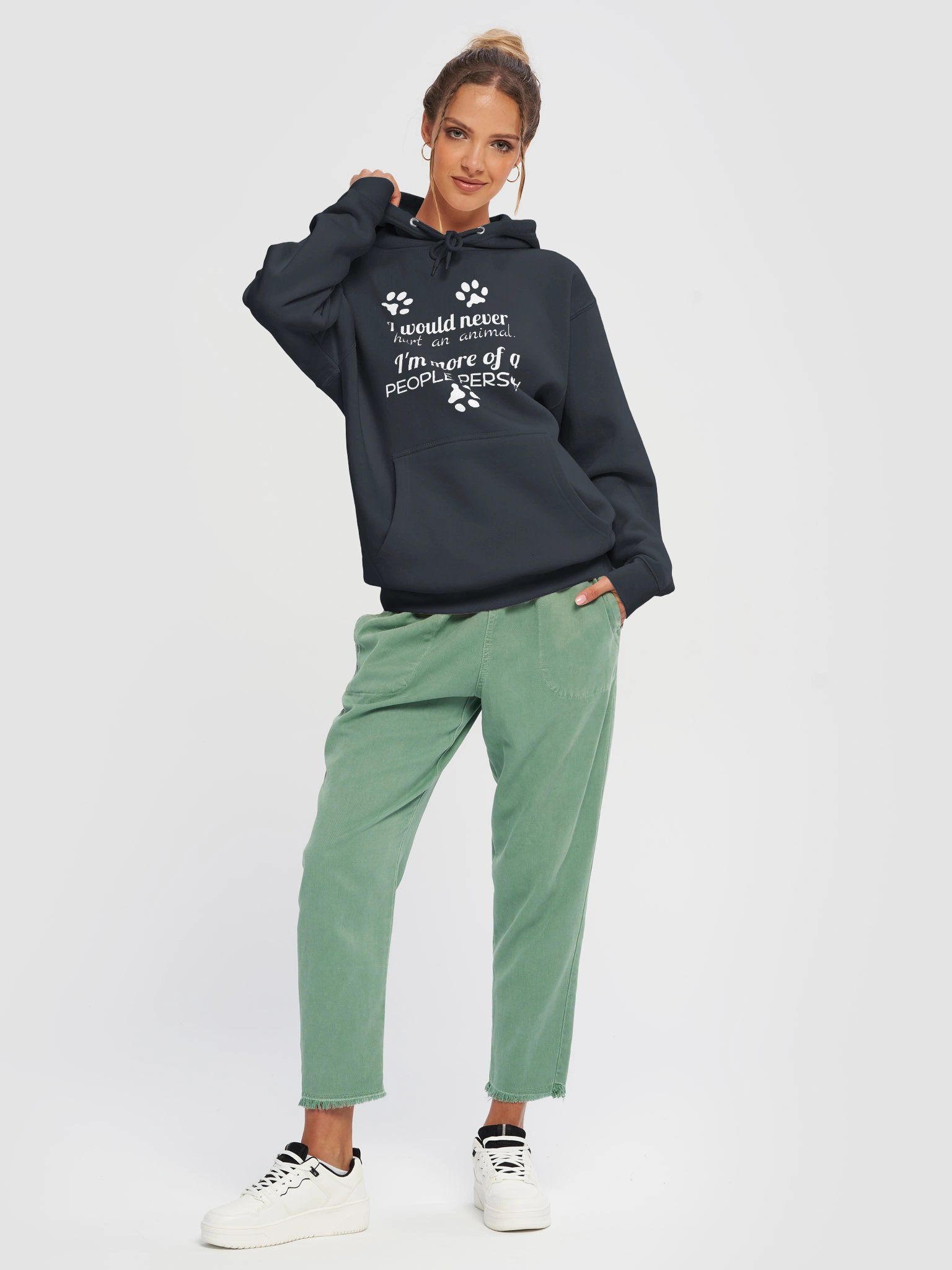 Compassionate Comfort: Animal Lovers Lane Seven Premium Pullover Hoodie product image (5)