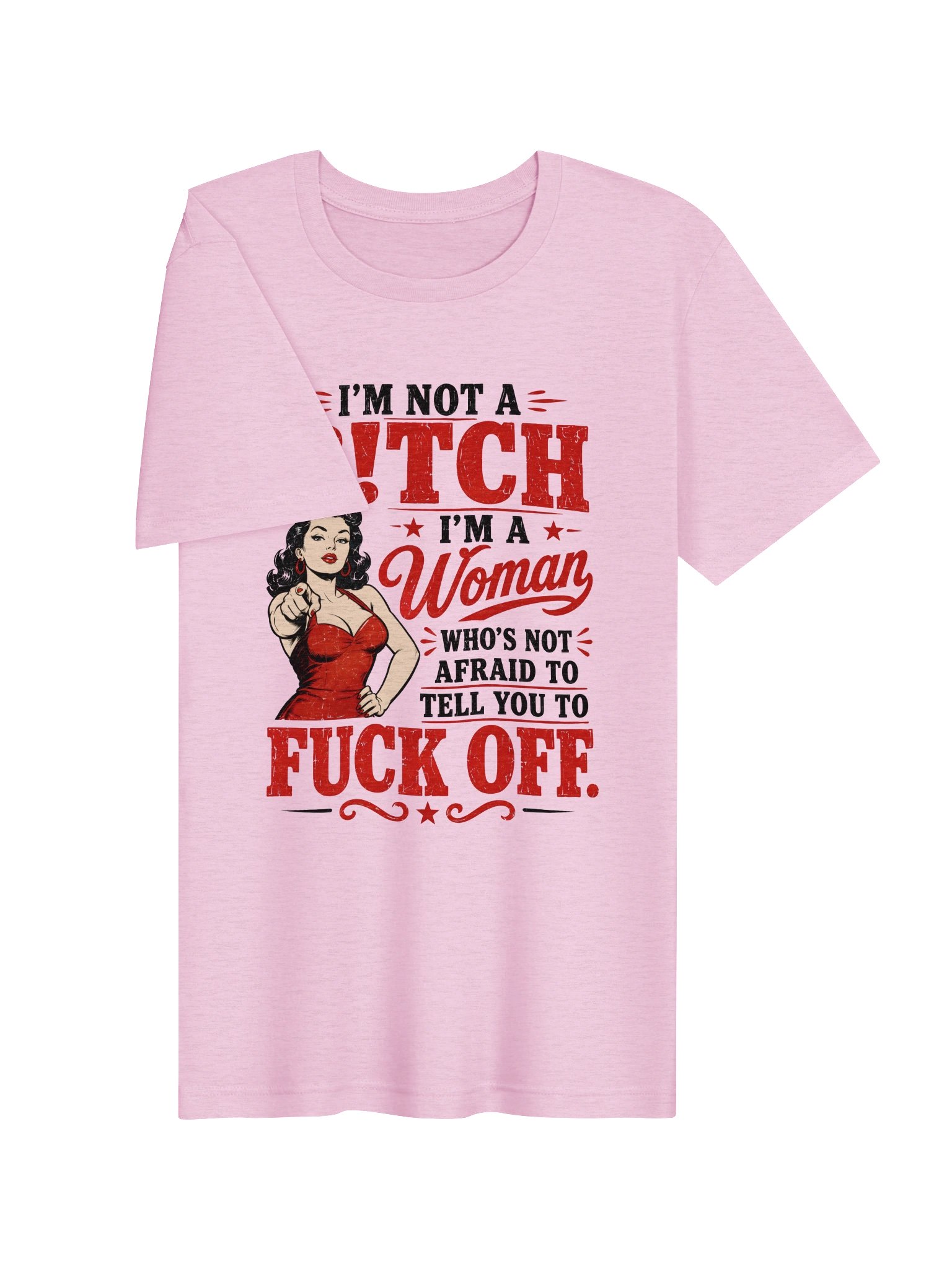 I'm Not a Bitch I'm a Woman Funny Vintage T-Shirt | Bold Feminist Graphic Tee product image (21)