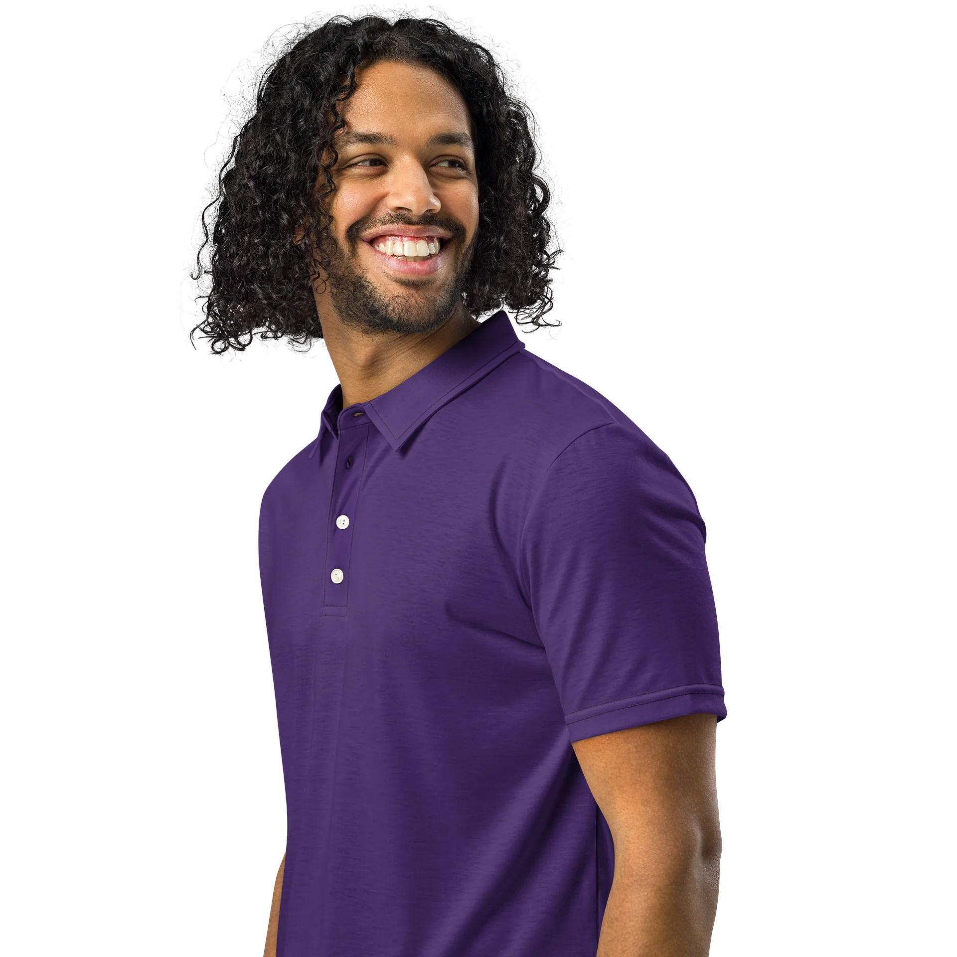 F&F Slim Fit Polo Shirt (PUR) product image (2)