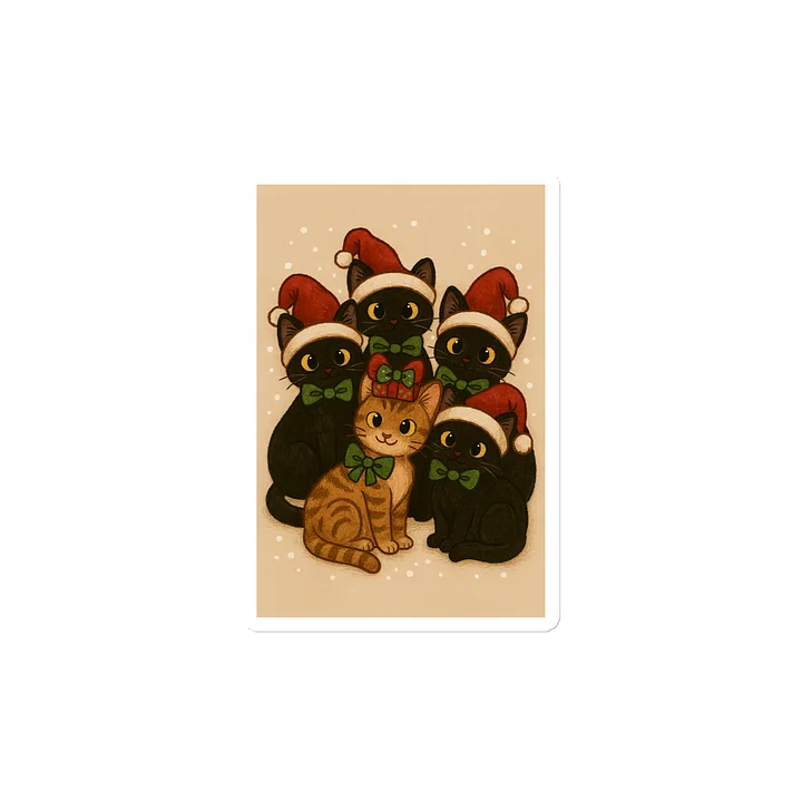 Cat brigade winter 2 Die-Cut Magnets product image (2)