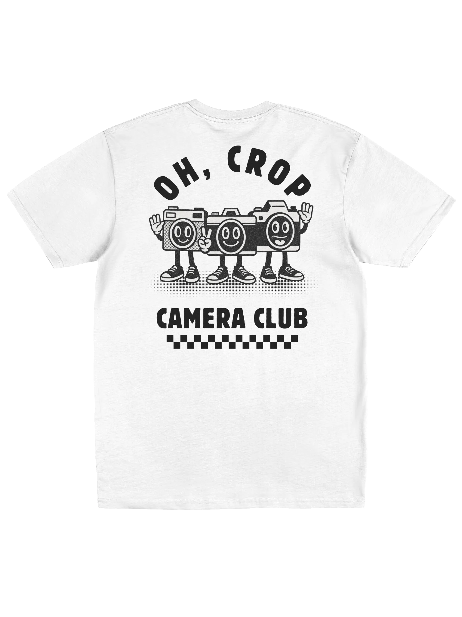 Oh Crop Camera Club Vintage Graphic Tee (White) product image (2)