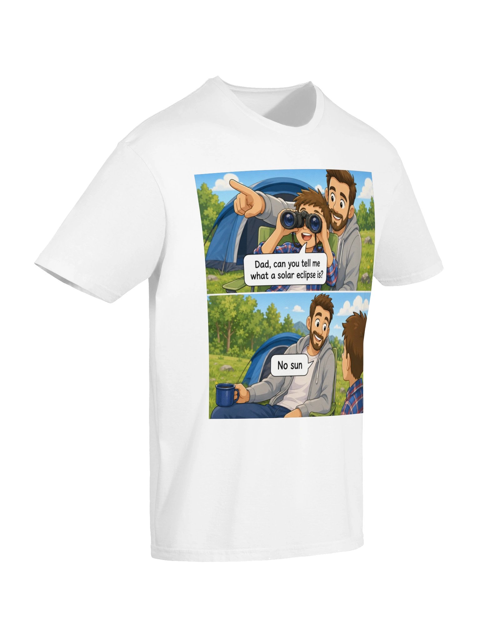No Sun – Funny Solar Eclipse Dad Joke T-Shirt product image (6)