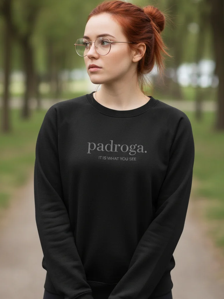 padroga. essentials black embroidered logo product image (9)