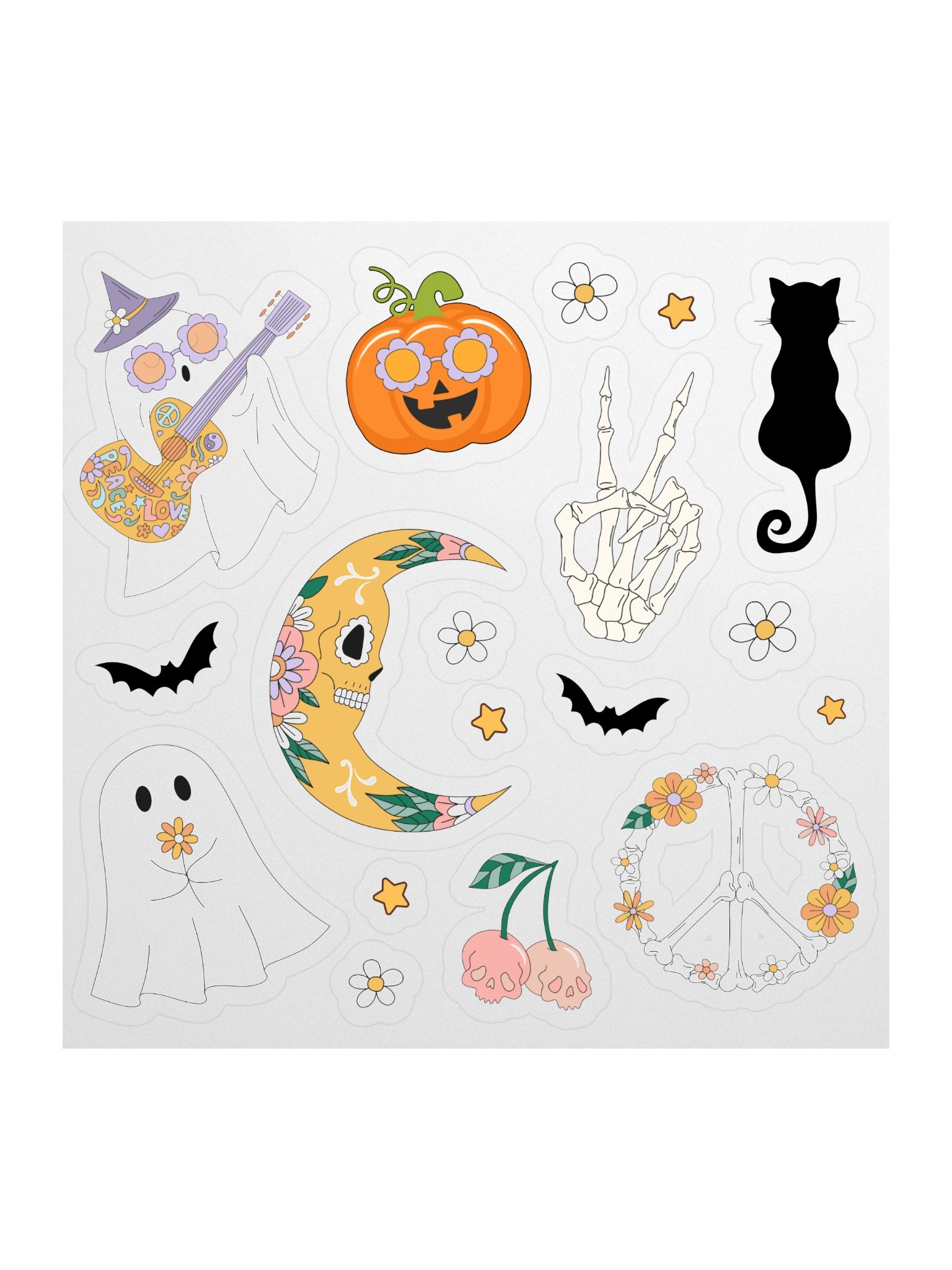 Groovy Halloween Sticker Sheet product image (1)