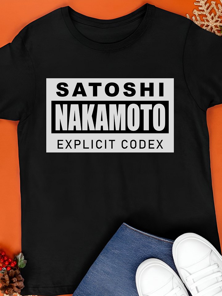 Chad Johnson Satoshi Nakamoto Explicit Codex Shirt product image (1)