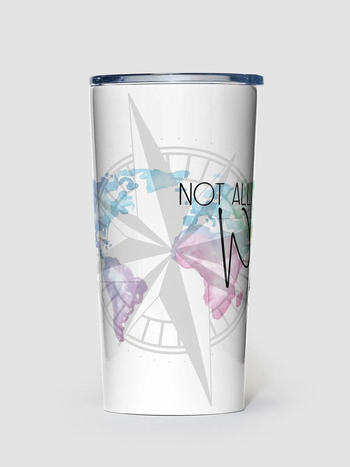 Wanderlust Compass Stainless Steel Tumbler product image (1)